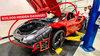 I FOUND $25,000 OF HIDDEN DAMAGE ON MY NEW FERRARI! *UNBELIEVABLE*