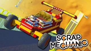 ГОНКА НА ПРИДУМАННЫХ МАШИНАХ ПО ВЕРТИКАЛЬНОЙ СТЕНЕ В SCRAP MECHANIC