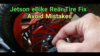 How to Fix eBike Flat Tire Jetson Bolt Rear Hub Removal Replace Tire Tube Your Folding eBike