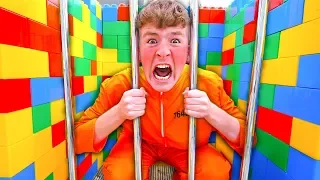 I Got Trapped in a LEGO PRISON For 24 Hours!!