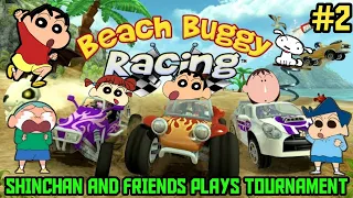 Shinchan vs bo vs kazama vs masao vs nene vs shiro in beach buggy racing tournament😂 | who will win?