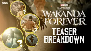 BLACK PANTHER : Wakanda Forever Teaser Trailer Breakdown | Hidden Details & Characters Explained