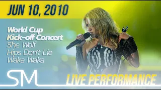 Shakira | 2010 | She Wolf, Hips Don't Lie & Waka Waka  Live at World Cup Kick-off Concert