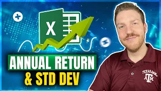 Stock Annual Return & Standard Deviation in Excel | FREE FILE