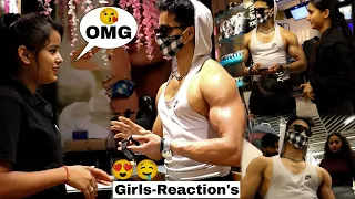 WHEN BODYBUILDER ENTER A MALL - Amazing Girls Reactions 😍🔥 | Epic Reaction | Fitness Master Deepak