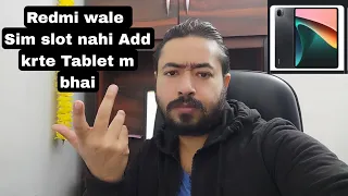 why don't Redmi tablet people put sim slot #vlog