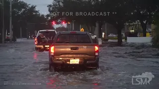 09-28-2022 Naples, FL - Storm Surge Flooding Well Inland - Residents Wade in Water from Homes.mp4