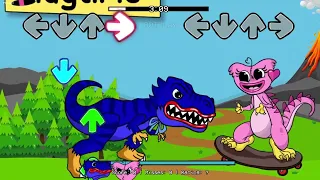 Huggy Wuggy Vs Kissy Missy ( T-rex Characters Mod ) / Playtime / FNF New Mod x Poppy Playtime