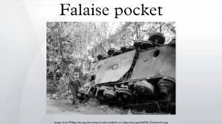 Falaise pocket