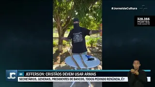 Em vídeo, Roberto Jefferson mostra armas e sugere que cristãos tentem impedir fechamento de igrejas