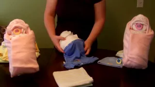 How to make a diaper "Swaddle Baby" (Diaper Cake)