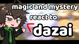 ┃Magic and Mystery react to dazai┃harry potter x bsd┃1/2┃
