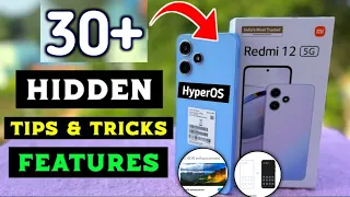 Redmi 12 5G Top 30+ Hidden Features & Tips & Tricks & Hyperos India Update Features Use Redmi 12 5G