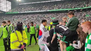 You'll never walk alone. Celtic Park title celebrations 2023.