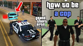 Playing as a Cop in GTA San Andreas (CJ Joins The Police)