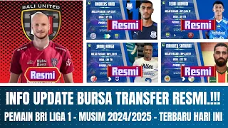 Info Update Bursa Transfer Resmi.!!! Pemain BRI Liga 1 Musim 2024/2025 - Terbaru Hari Ini