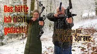 Das habe ich unterschätzt!😲Survival Bogen Schießen  mit Jörg Sprave 🏹 Be Prepared⚠️