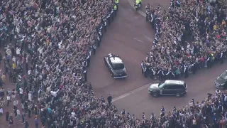 King Charles, Camilla arrive at Buckingham Palace