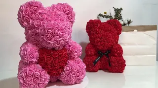 2019 best gift idea rose bear gift and rose bear with heart for girl