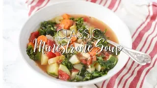 Classic Minestrone Soup Recipe With Bacon
