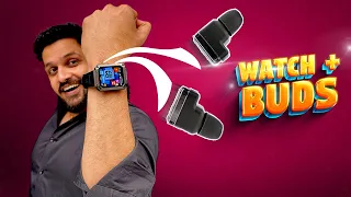 Smartwatch With Earbuds || Watchout Wearpods Smartwatch😱 4GB*