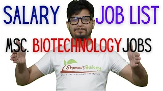 Msc Biotechnology Jobs | Msc biotechnology salary in India