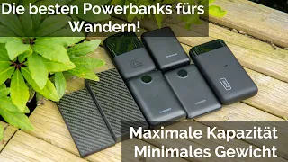 Die besten leichten Powerbanks, ideal fürs Wandern!