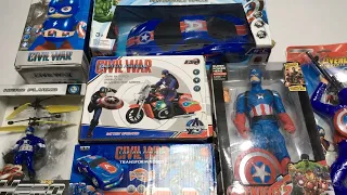 My Latest Cheapest Captain America toy Collection, RC Car, Bike, Action Figure, Robot Car