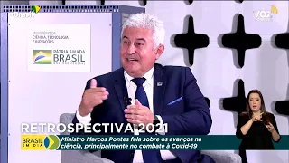 Ministro Marcos Pontes fala sobre os avanços no combate à covid-19