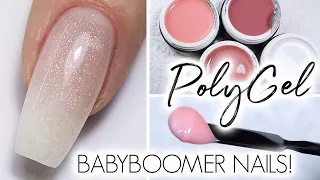 How To: Baby Boomer Nails Using Polygel! | 😱 French Fade Ombre Nails