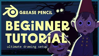 Blender Grease Pencil Beginner Tutorial - The easiest drawing setup