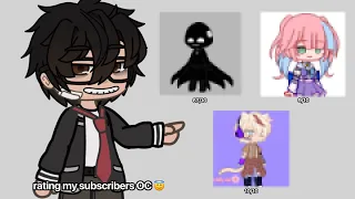 Rating my subscribers OC (Part 1) || Gacha club