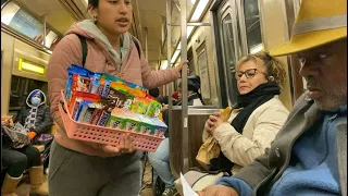 Migrant Mango and Candy Vendors in NYC Subways