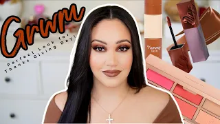 GRWM: 🍁 FALL THANKS GIVING MAKEUP 2022 | GET READY WITH ME FOR FILMING + PRODUCTS USED!