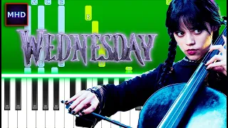 SAD VERSION | Wednesday Plays The Cello - Piano Tutorial | Paint it, Black | SLOWED & EASY