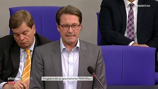 Fragestunde im Bundestag mit Andreas Scheuer