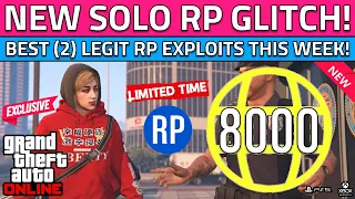 Massive RP Glitch GTA Online! NEW SOLO BEST GTA 5 RP Glitch Exploits (Legit 2 RP Methods)