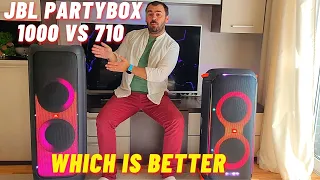 Which JBL PartyBox is BETTER? JBL PartyBox 710 VS JBL PartyBox 1000 Extreme Bass Test  #JBLPartyBox