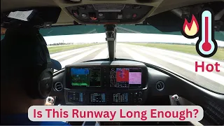 Is This Runway Long Enough on a Hot and High SF50 Takeoff? (4k Video)