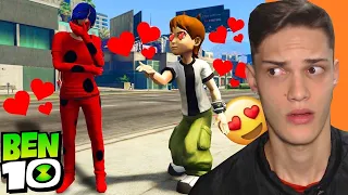 BEN 10 ESTÁ APAIXONADO PELA LADYBUG NO GTA V !! - BEN 10 Ep.1 | BrickGames