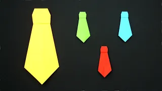 Как сделать Галстук из бумаги своими руками | Оригами без клея