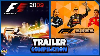 Trailer Compilation of All F1 Games from 2009 to 2022
