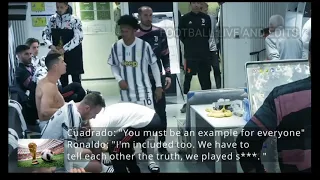 RONALDO AND CUADRADO HEATED UP IN THE DRESSING ROOM ARGUING AFTER THE LOSS AGAINST PORTO IN UCL