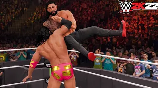 WWE 2K22 Roman Reigns VS. Razor Ramon - Last Man Standing Match - WWE Championship