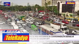 Matinding trapik sumalubong sa Commonwealth Ave. at Philcoa sa QC | TELERADYO BALITA (9 Dec 2022)