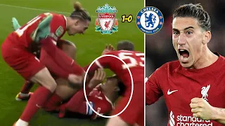 Tsimikas’ x-rated goal celebration with Van Dijk will have every fan in tears👉liverpool vs chelsea