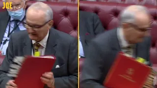 Lord resigns from Johnson government at the despatch box, chamber applauds