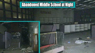 Creepy Abandoned Middle School Walkthrough at Night