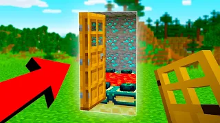 minecraft, mas as PORTAS ME TELEPORTAM PARA QUALQUER LUGAR