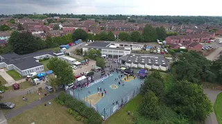 PAUL STANSBY BE LUCKY ANTI CRIME FOUNDATION BASKETBALL TOURNAMENT IPSWICH SUFFOLK DJI DRONE.